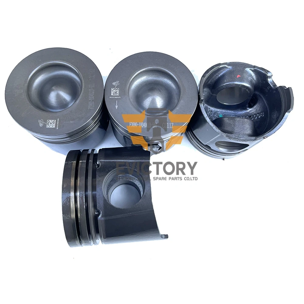 For YUCHAI YC4F100 rebuild overhaul kit pisotn liner gasket bearing