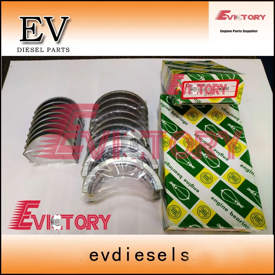 For Kobelco Excavator K4M Mian crankshaft bearing and con rod connecting rod bearing