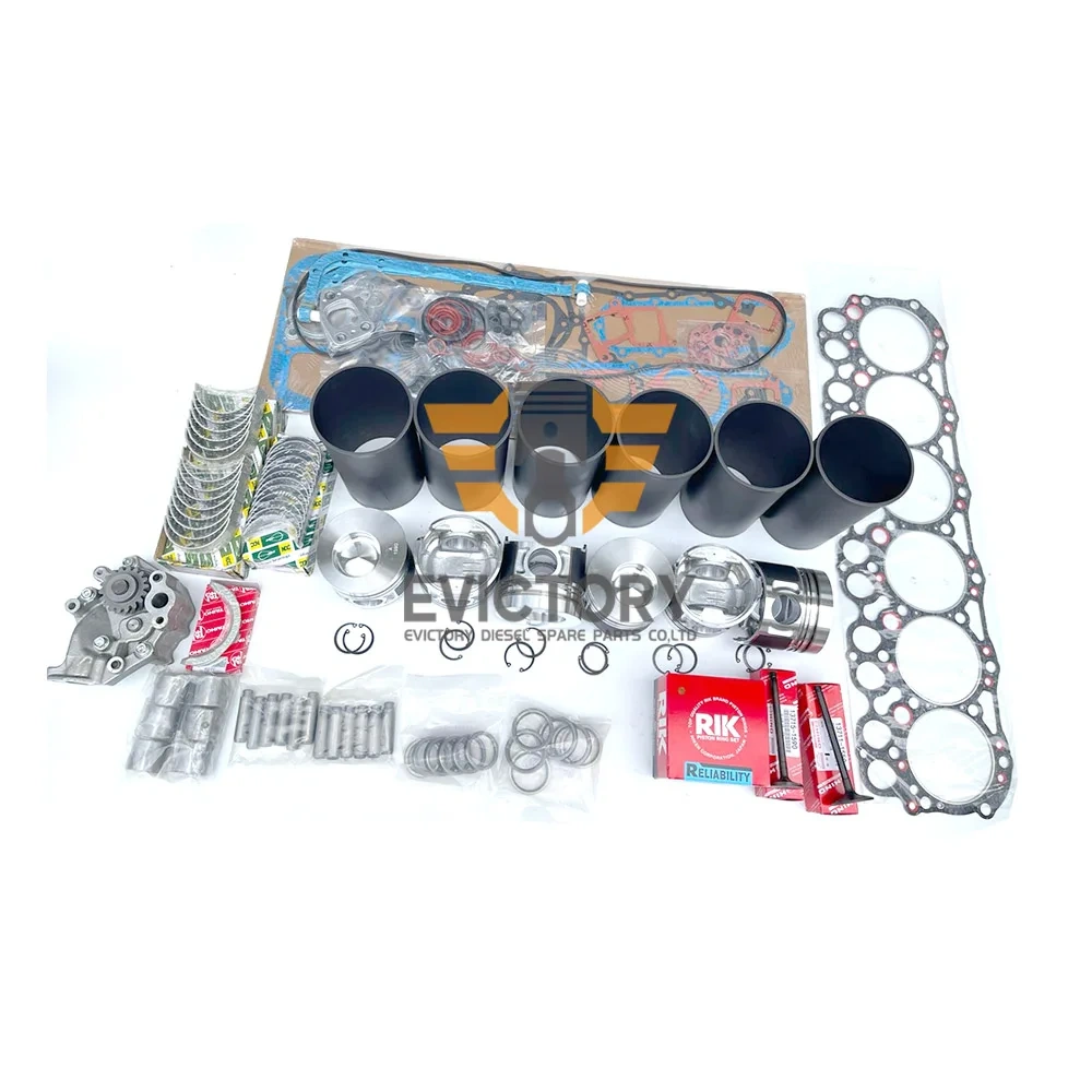 For HINO H07D H07DT Engine rebuild kit piston ring cylinder liner gasket bearing valve