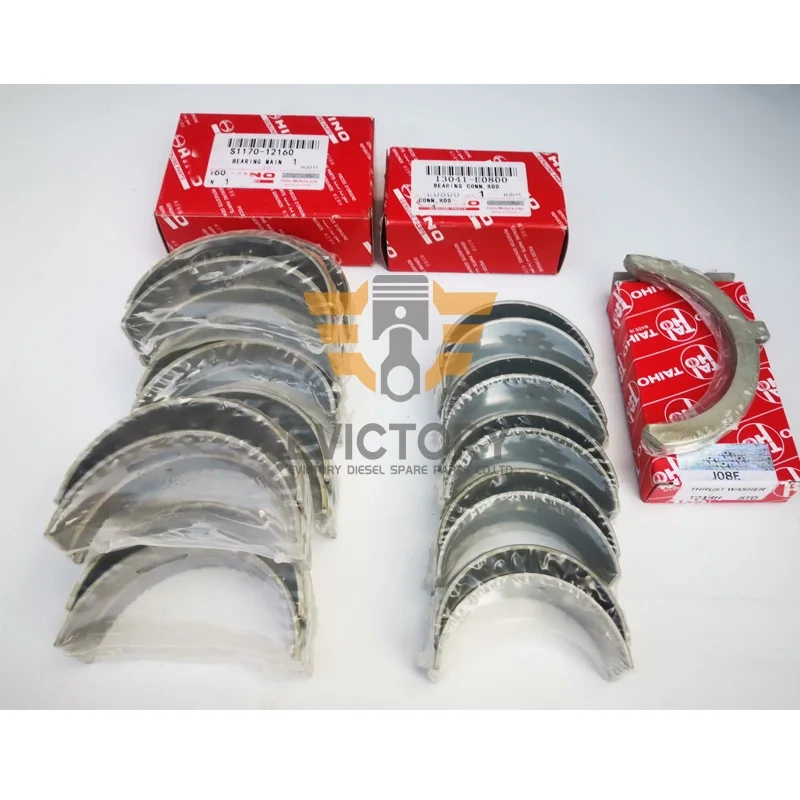 For HINO J07E J07E-T J07ET engine rebuild kit piston ring cylinder head gasket bearing valve