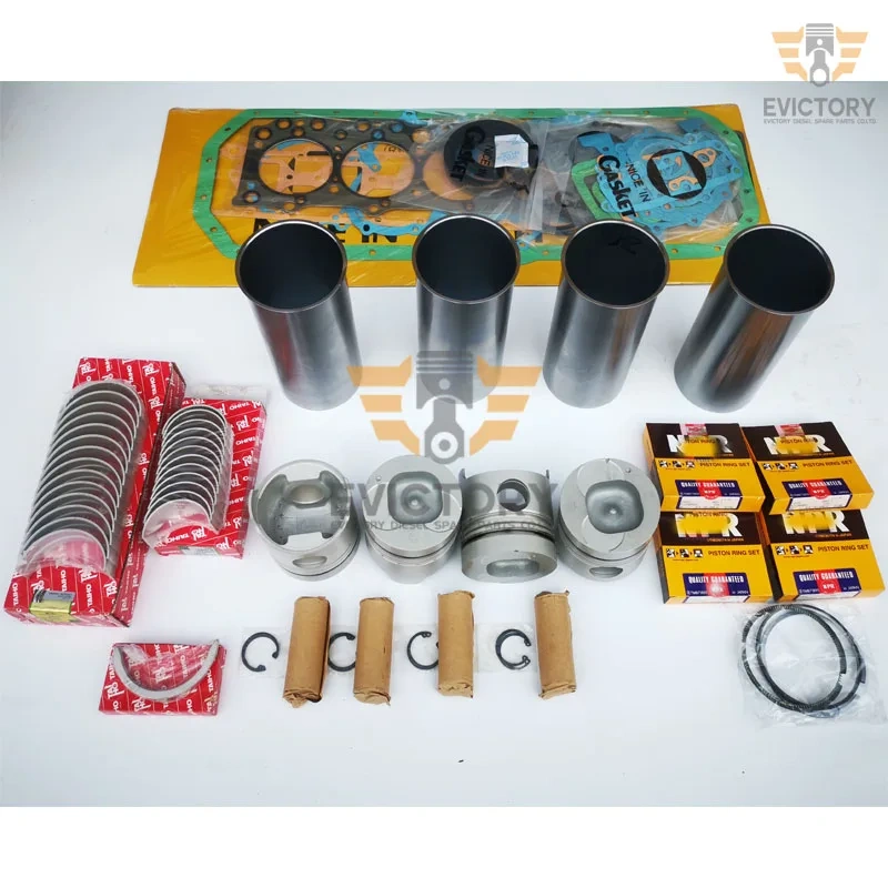 For ISUZU 4BD2-T 4BD2T rebuild kit water oil pump piston ring liner gasket bearing