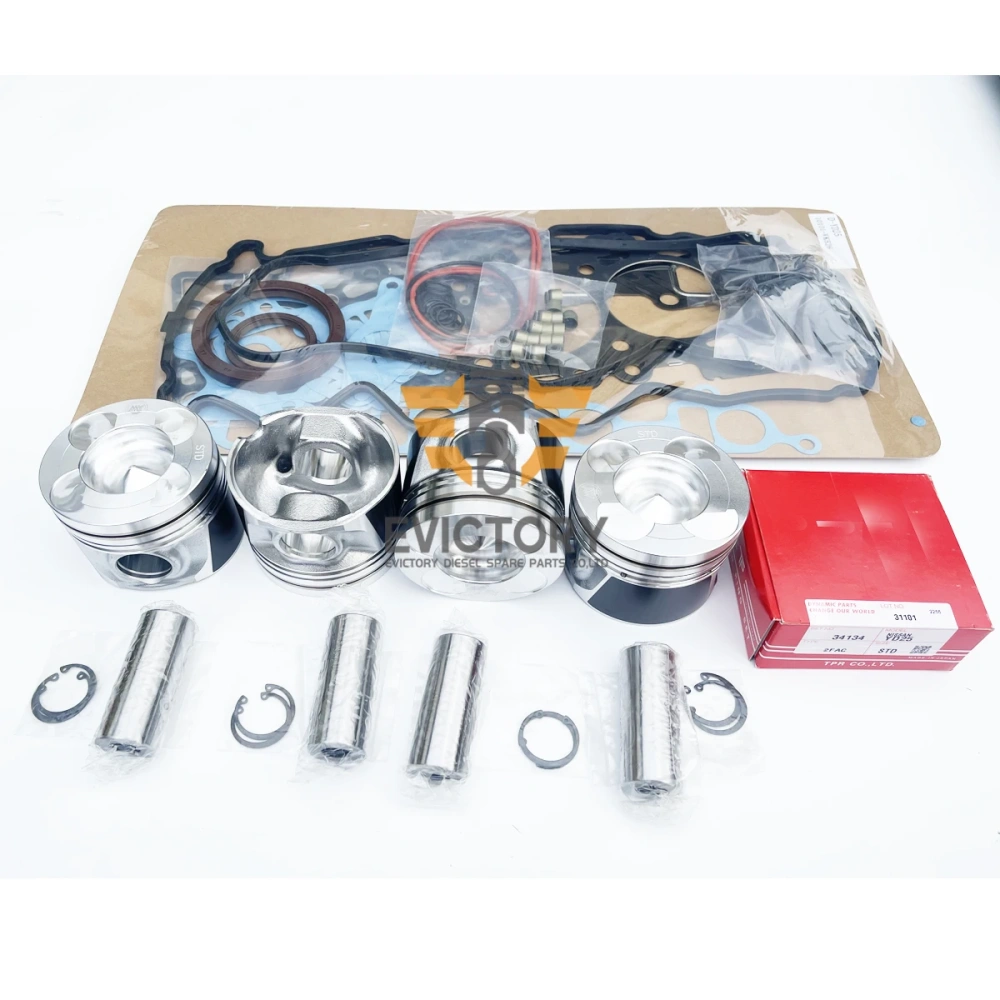YD25 engine overhaul rebuild kit piston ring gasket bearing