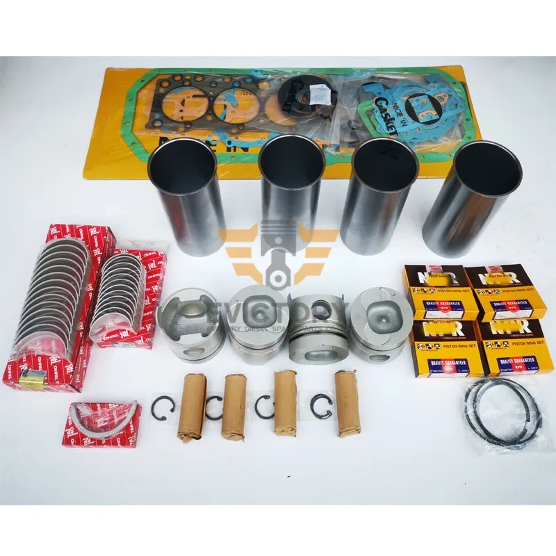 For ISUZU 4BD1T 4BD1 rebuild overhaul kit piston ring liner gasket bearing valve