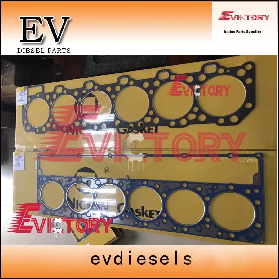 For Caterpillar 345CL 349D2 c13 ENGINE REBUILD KIT Piston + ring liner Bearing cylinder head gasket