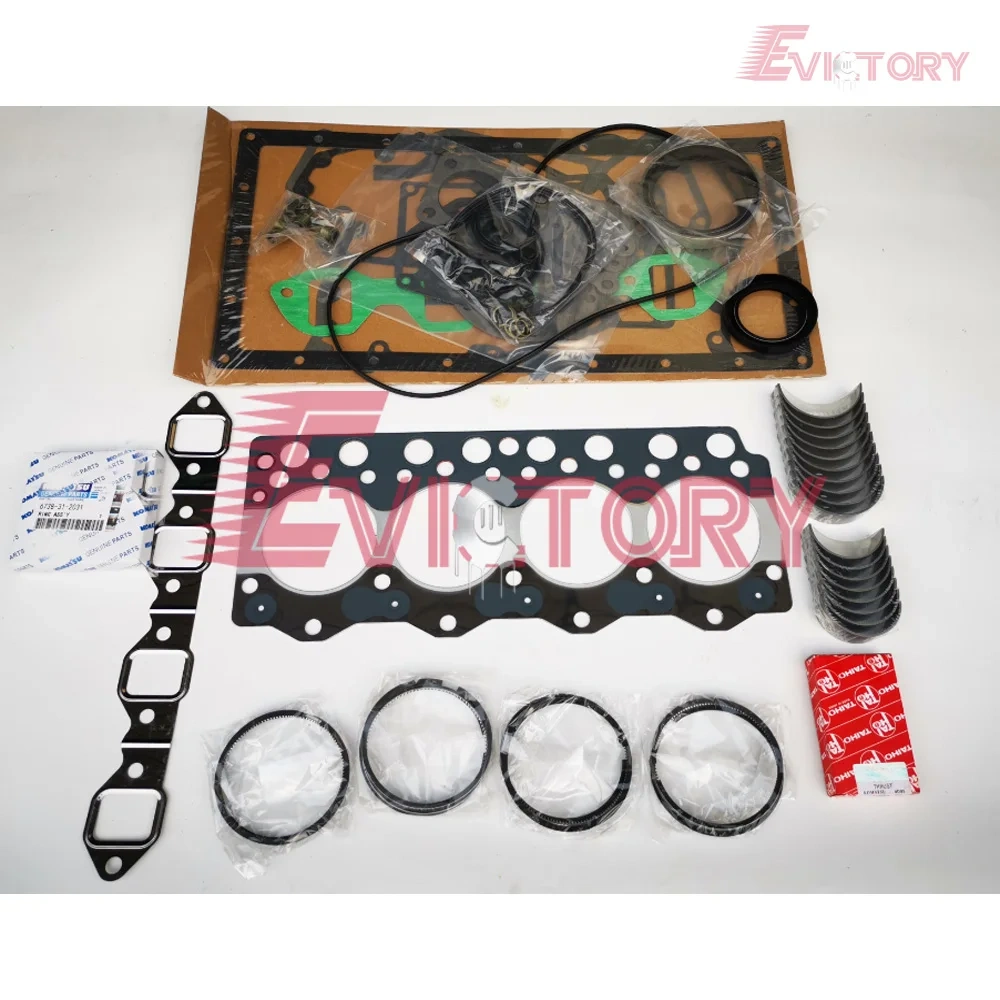 For TOYOTA 5L Overhaul Rebuild Kit Piston Liner cylindr head Gasket Bearing For Toyota Engine Truck