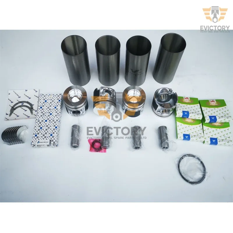 For ISUZU 4JB1-T 4JB1T rebuild kit gasket bearing piston ring pump valve rod