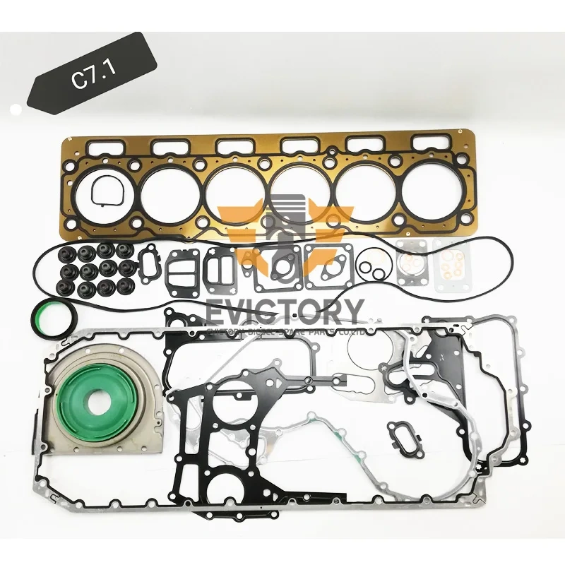 For Caterpillar C7.1 rebuild overhaul Piston ring cylinder liner bearing gasket
