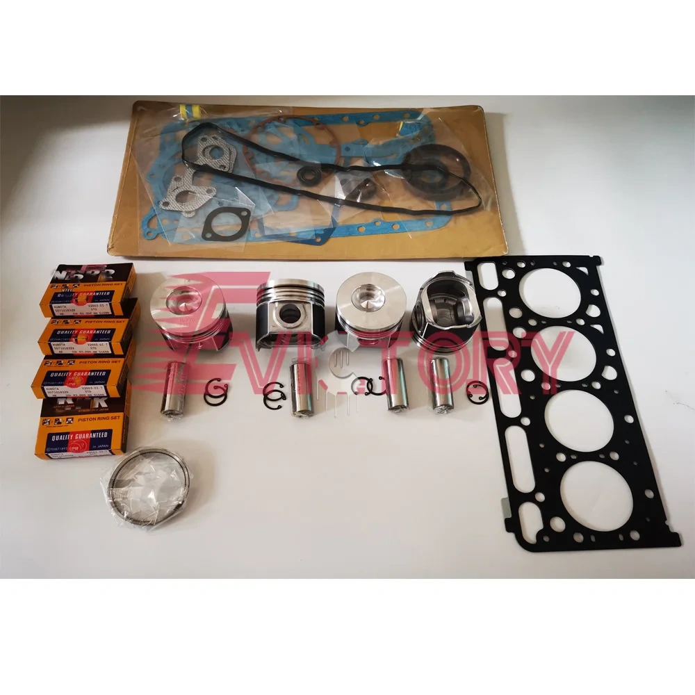 For kubota V2003M V2003T V2003 rebuild kit piston+ring+gasket+bearing