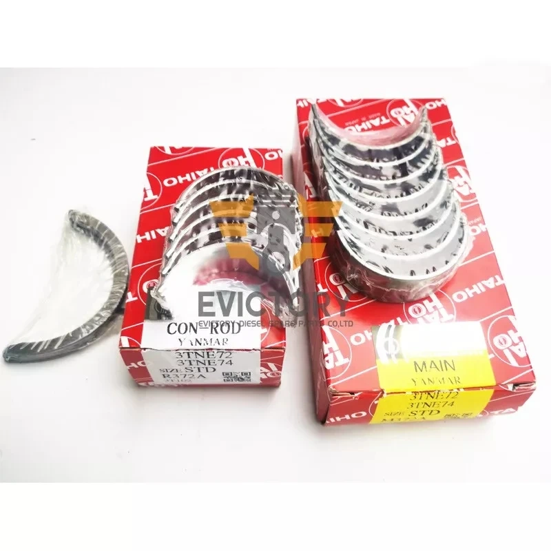 3TNA72 3TNA72L 3TNA72UJ crankshaft main bearing conrod small bearing for yanmar parts Mini Excavator engine bearing
