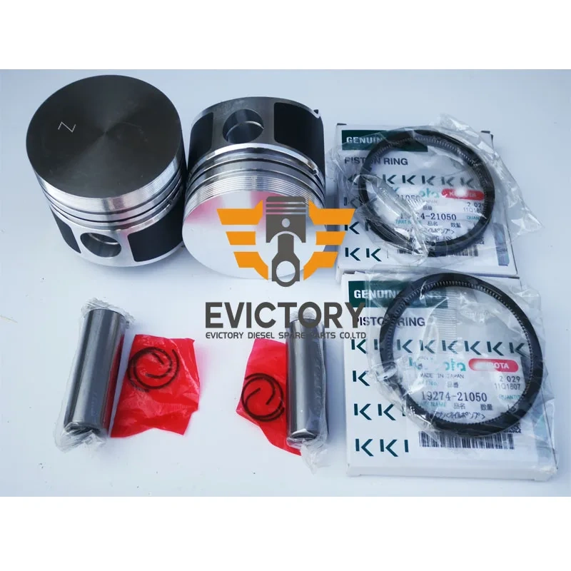 For KUBOTA rebuild kit ZB600 engine piston ring full gasket kit