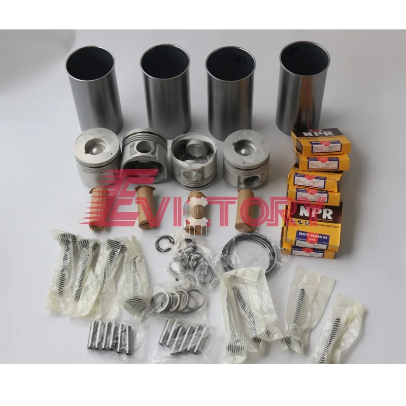 For ISUZU 4BG1T 4BG1 4BG1-TC overhaul kit piston ring liner gasket bearing valve