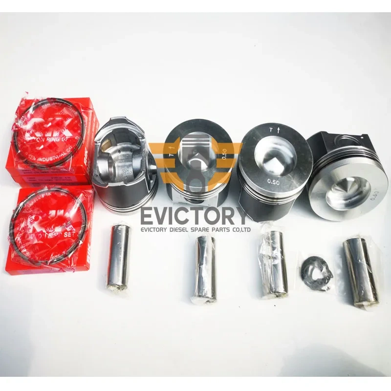 For KUBOTA engines V3800 crankshaft + piston ring main conrod bearing set
