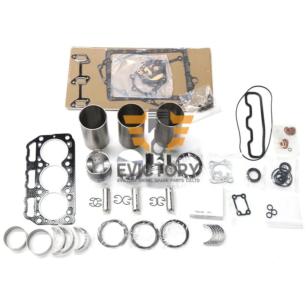 For Yanmar 3T75 3T75U 3t75hl engine overhaul rebuild kit piston ring liner gasket bearing