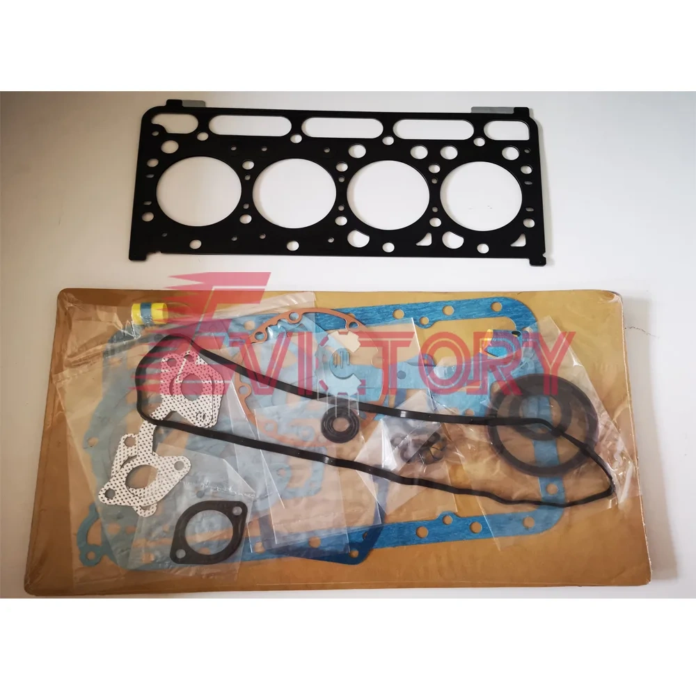 For KUBOTA overhaul kit V2003 water pump + piston + ring + full gasket kit