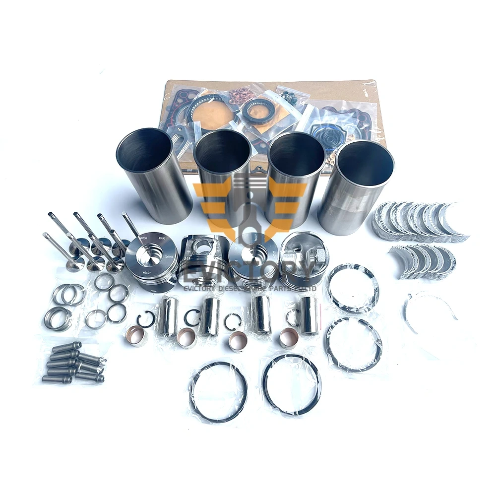 For DEUTZ BF4M1011 rebuild kit piston + ring + gasket + liner + bearing + valve guide seat excavator engine parts