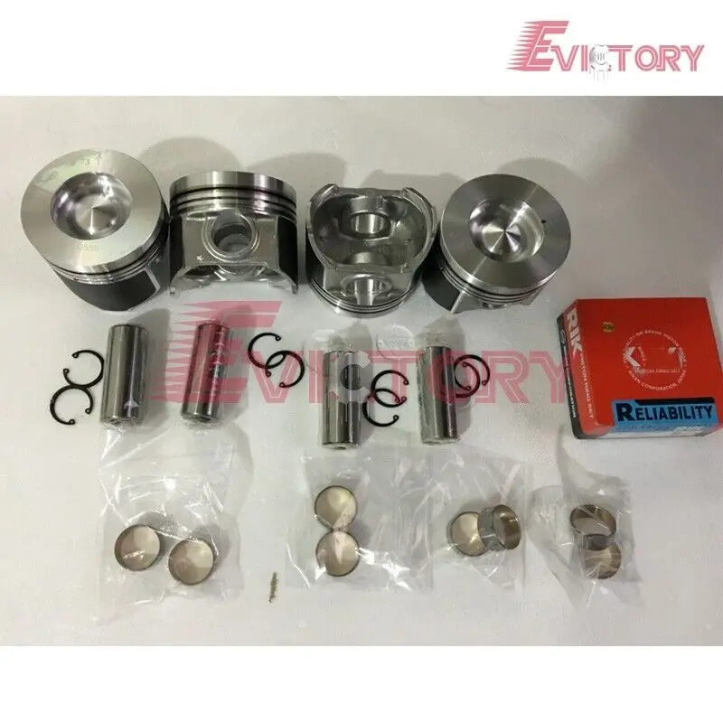 For Kubota V3300T V3300DI V3300-DI-T V3300 rebuild kit Piston ring + gasket kit + piston set