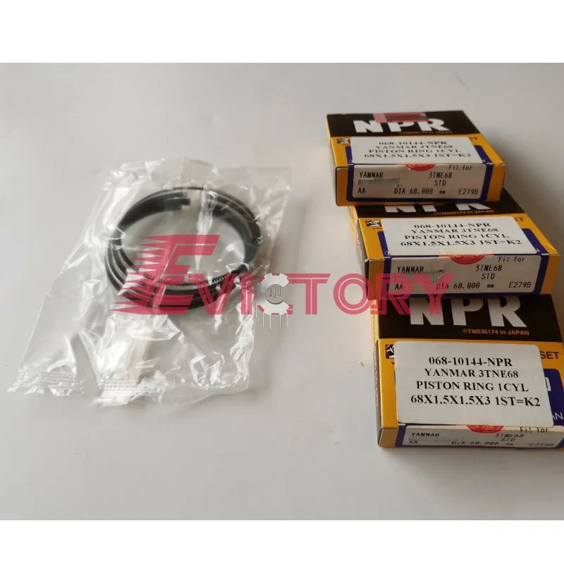 YANMAR 3TN66E 3D66E 3TNE66 cylinder head assy + overhaul gasket bearing piston