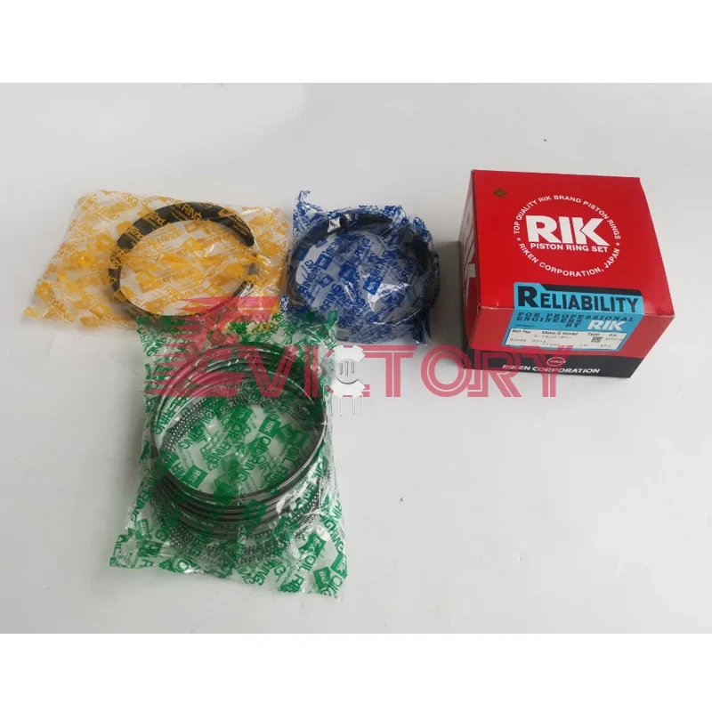 for MITSUBISHI 6D34 6D34T piston ring + full cylinder gasket kit