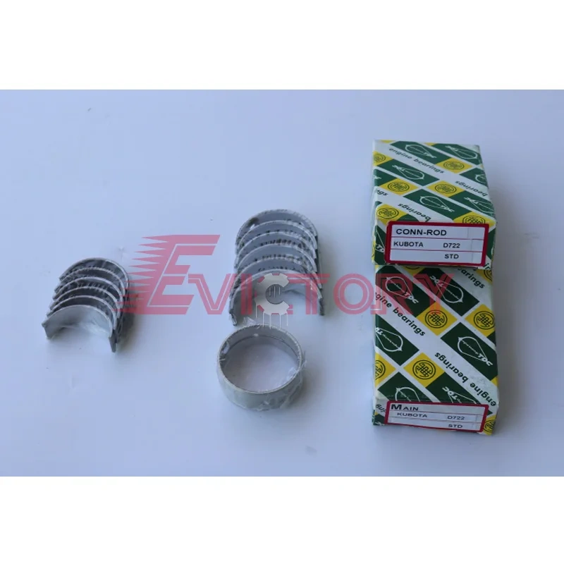 For KUBOTA excavator parts D1503 D1403 piston ring cylinder gasket kit crankshaft conrod bearing