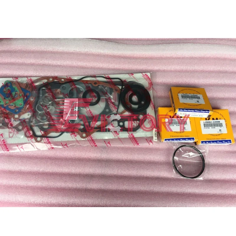 For YANMAR forklift parts 3T84 3D84-1 3T84HL overhaul kit piston ring gasket bearing + conrod