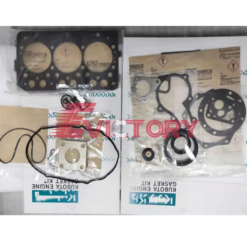 D662 Compelete Engine Gasket Cylinder Head Gasket For Kubota Engine Tractor A13 A30 GB13 Excavator KX012