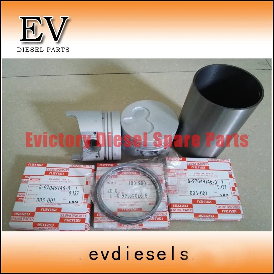 EV For Isuzu Liner Kit 3LD1 REBUILD KIT piston + piston ring + cylinder liner