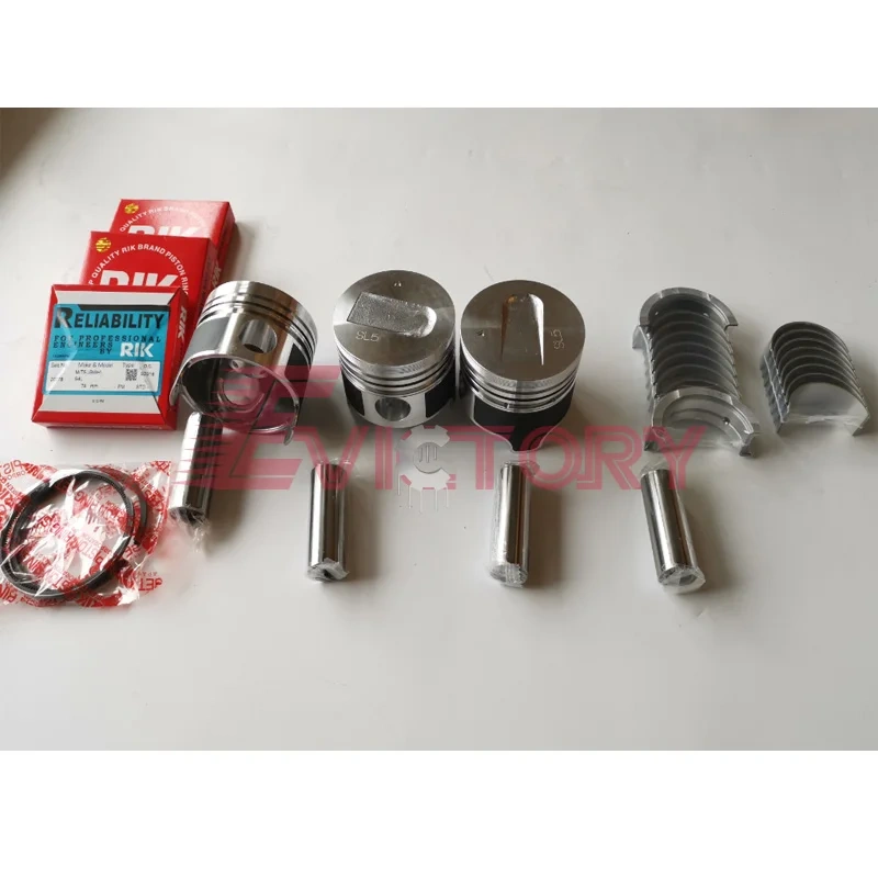 For mitsubishi S3L-2 S3L2 rebuild overhaul gasket piston valve water oil pump
