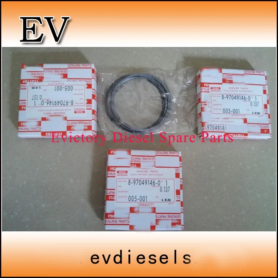 EV 3LB1 full gasket kit 3LB1 piston + piston ring 3LB1 cylinder liner for Isuzu Min excavator