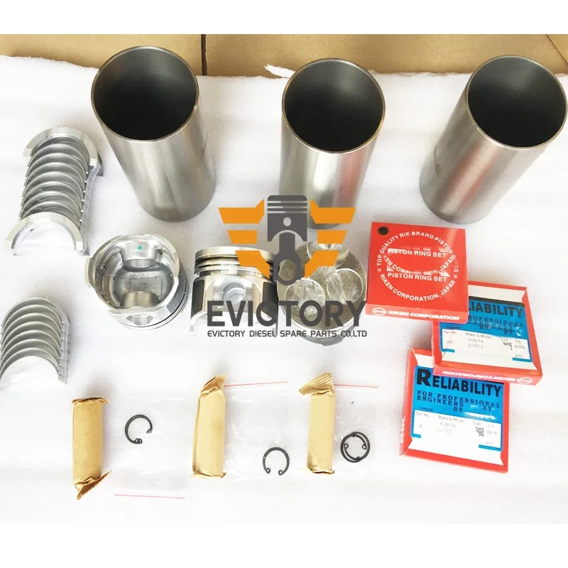 For kubota D1105 overhaul rebuild kit + water pump + conrod 1pc