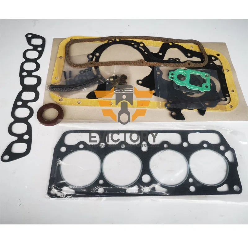 For TOYOTA forklift 4P overhaul rebuild kit piston ring liner bearing gasket + 1pc crankshaft
