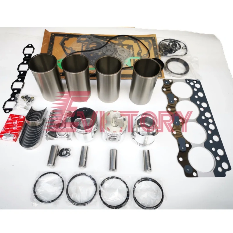 For Komatsu S4D95LE rebuild kit cylinder gasket kit liner sleeve piston ring main conrod bearings