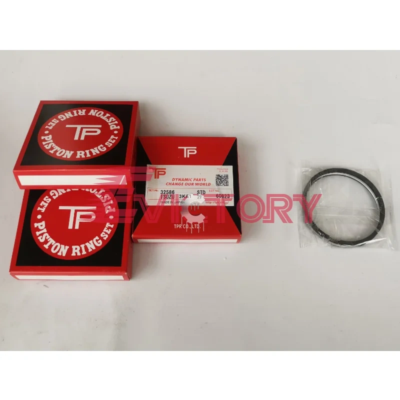 For Isuzu 3KA1 piston ring + full cylinder gasket kit