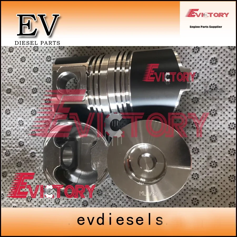 For Yanmar VIO20-1 engine overhaul kit 4TNV88 4TNV88T piston+ring+liner+bearing+gasket+Valve guide seat
