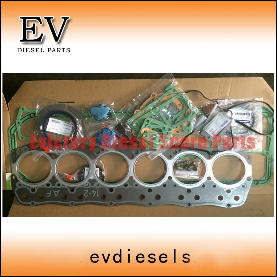 Engine rebuild kit For Mitsubishi 6D14 6D14T piston piston ring cylinder liner gasket kit main bearing