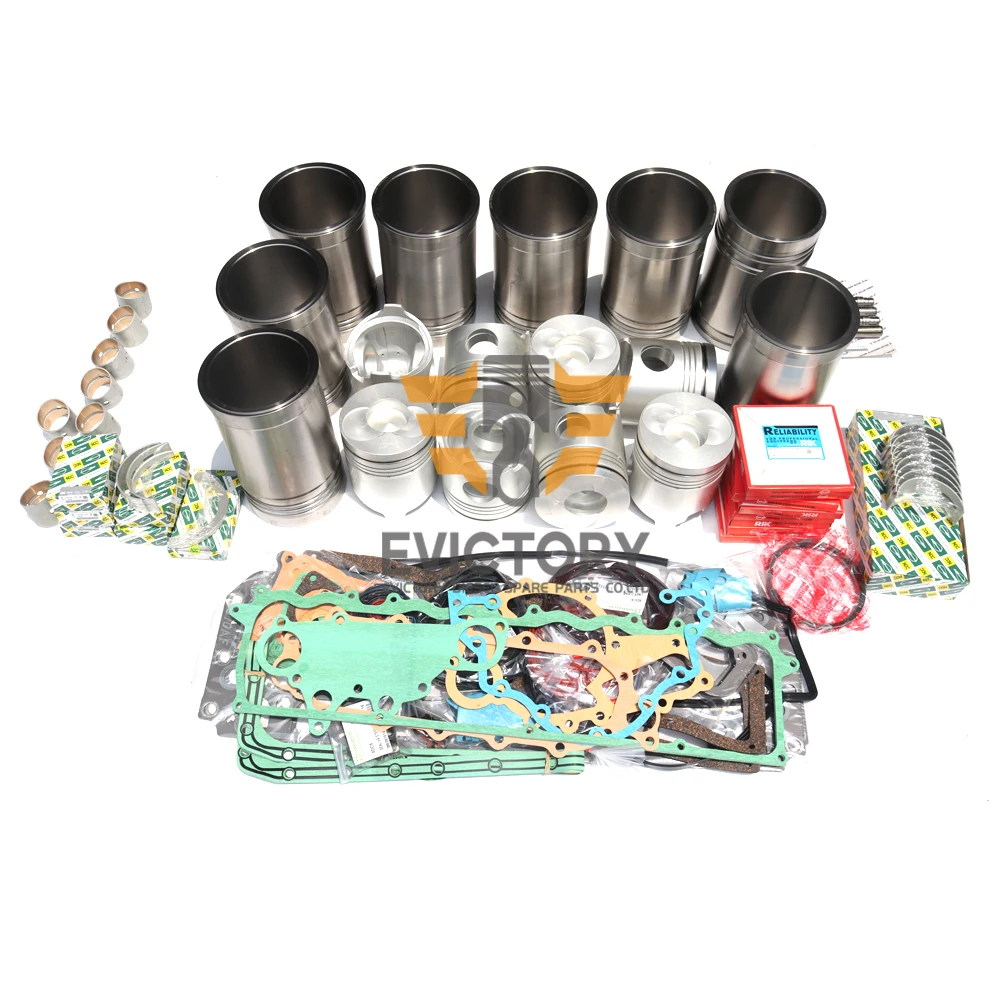 For MITSUBISHI FUSO 8DC9T 8DC91 8DC92 8DC9 rebuild overhaul kit,Pistons ...