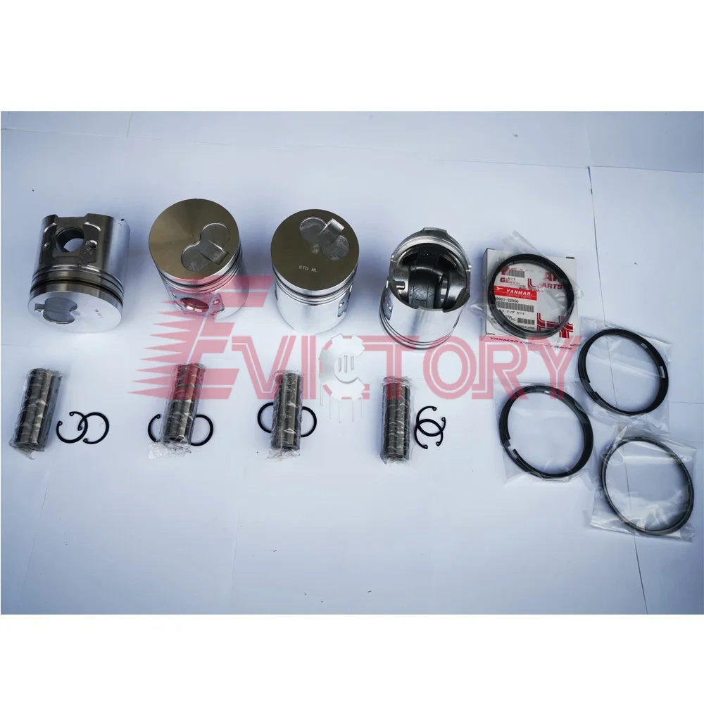 For Yanmar +0.50mm Oversize 4D92E 4TNE92 rebuild kit Piston ring