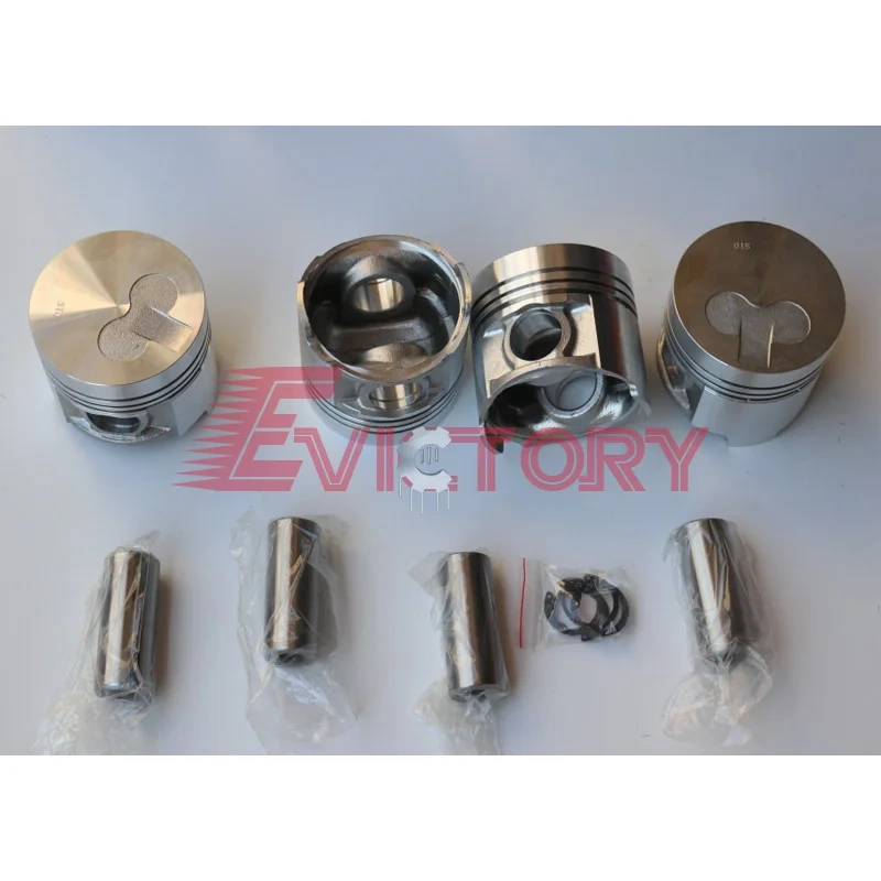 TD27T TD27 rebuild kit overhaul cylinder gasket kit + piston + ring + main conrod bearing + 8 valves
