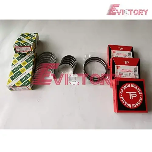 for kubota D1403 Cylinder Head Assy Overhaul Rebuild Engine kit + Ring + crankshaft Connecting Rod Bearing + Gasket Set