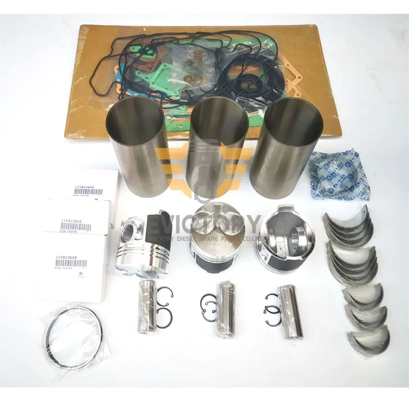For Shibaura N843 N843T N843LT rebuild kit piston cylinder ring gasket bearing