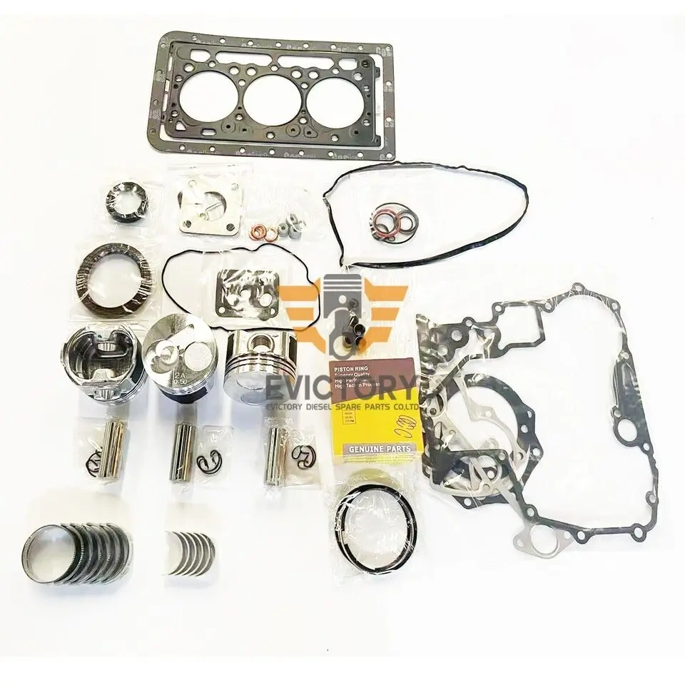 For Kubota D902 rebuild overhaul kit piston ring cylinder liner gasket set crankshaft conrod bearing
