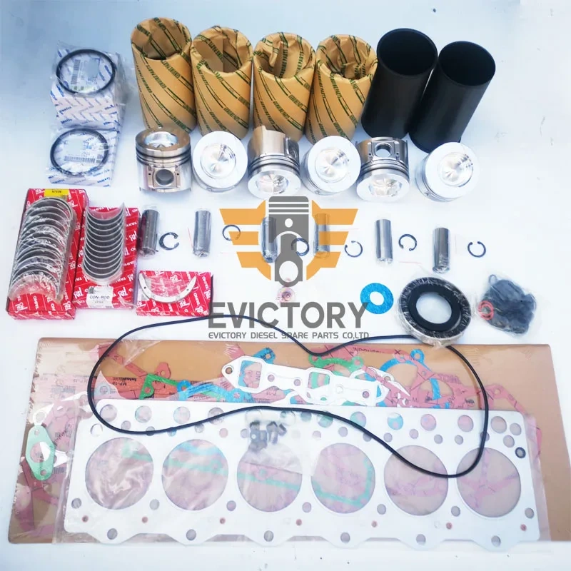 For Komatsu 6D95L S6D95L-1 overhaul rebuild kit valve piston liner gasket BR