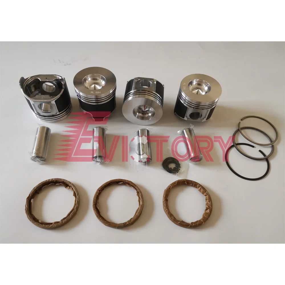 For YANMAR 4TNE88 repair parts crankshaft main conrod bearing piston ring set