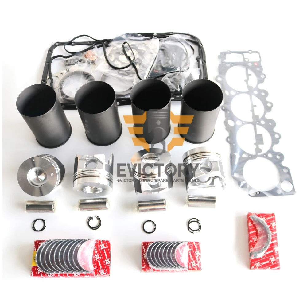 For ISUZU 4HL1 rebuild kit piston liner + valve guide + gasket bearing NPR NQR GMC