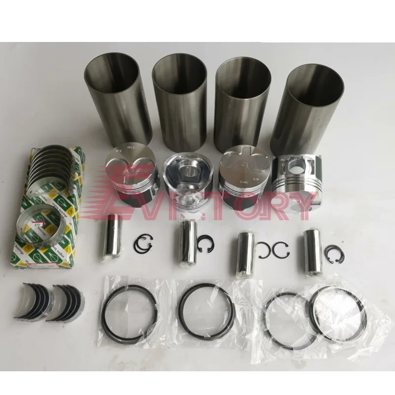For SHIBAURA N844L N844L-T N844LT cylinder head complete + rebuild kit piston ring liner gasket bearing