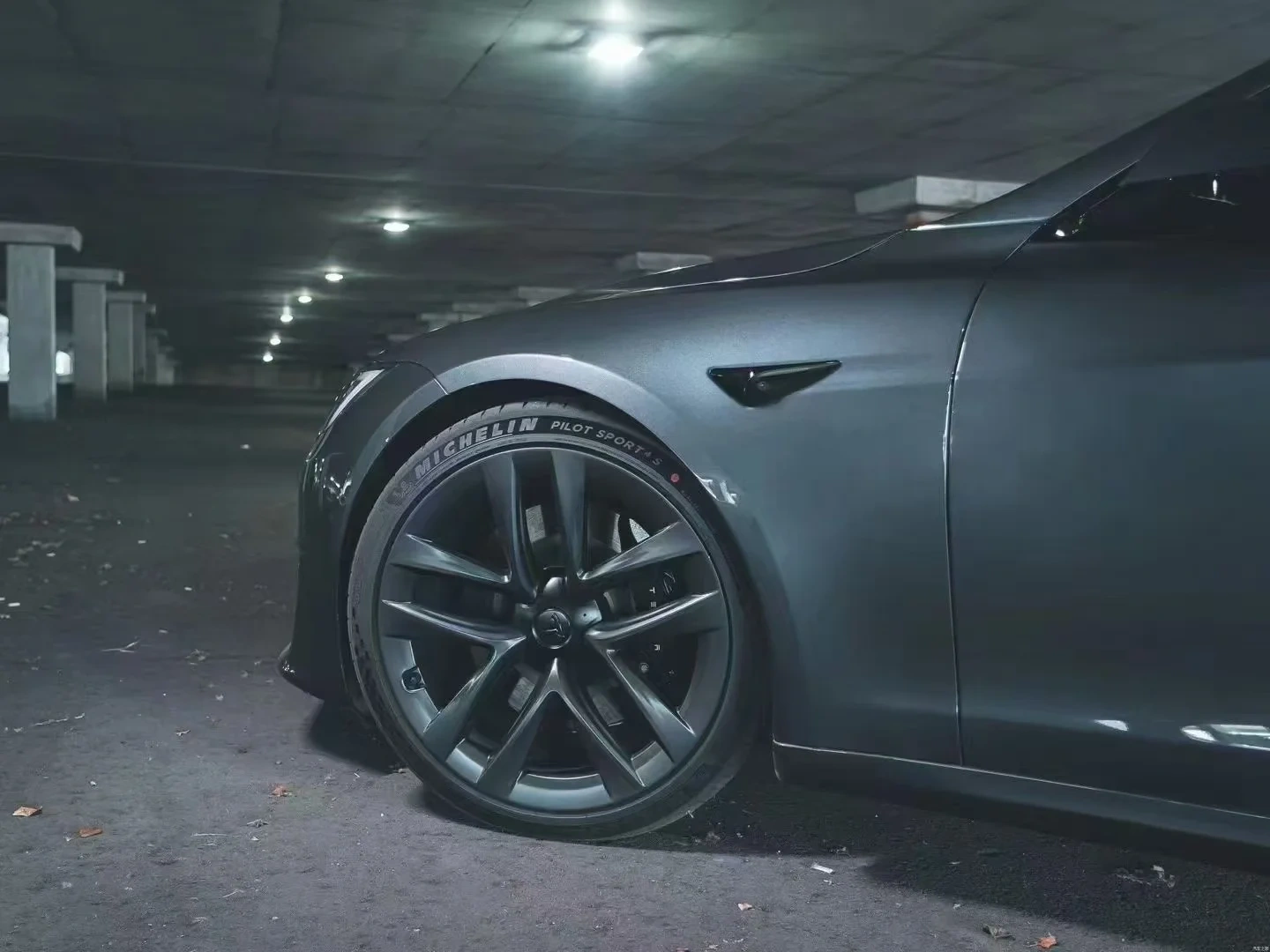 2021-2024 New 21-inch Tesla Model S Paid New Original Wheels with Matte Black Rims