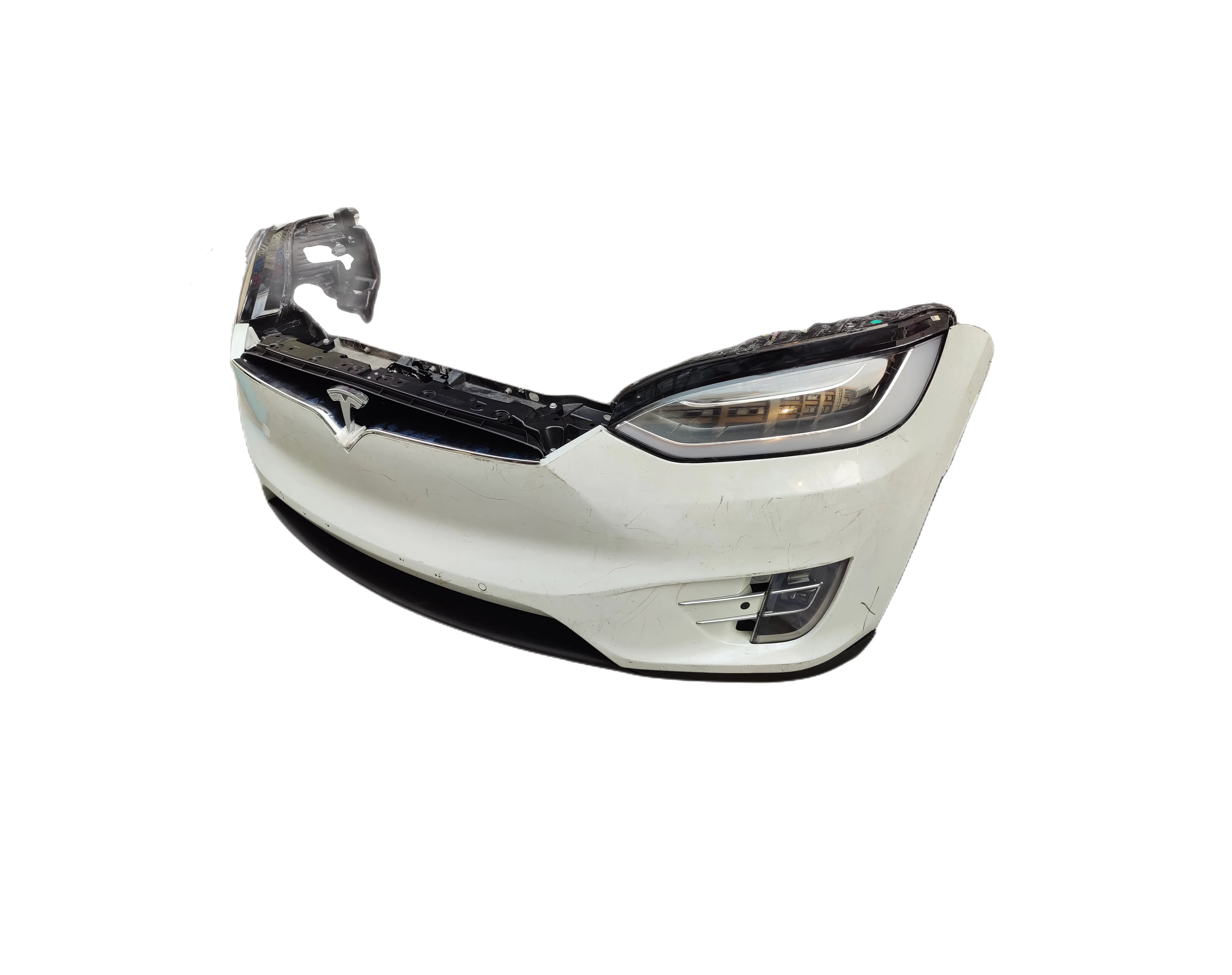 Auto Parts Tesla Front Bumper Assembly for 2016-2019 Tesla Model X Body Kit Front Face Assembly Boxes Plastic Factory Outlet