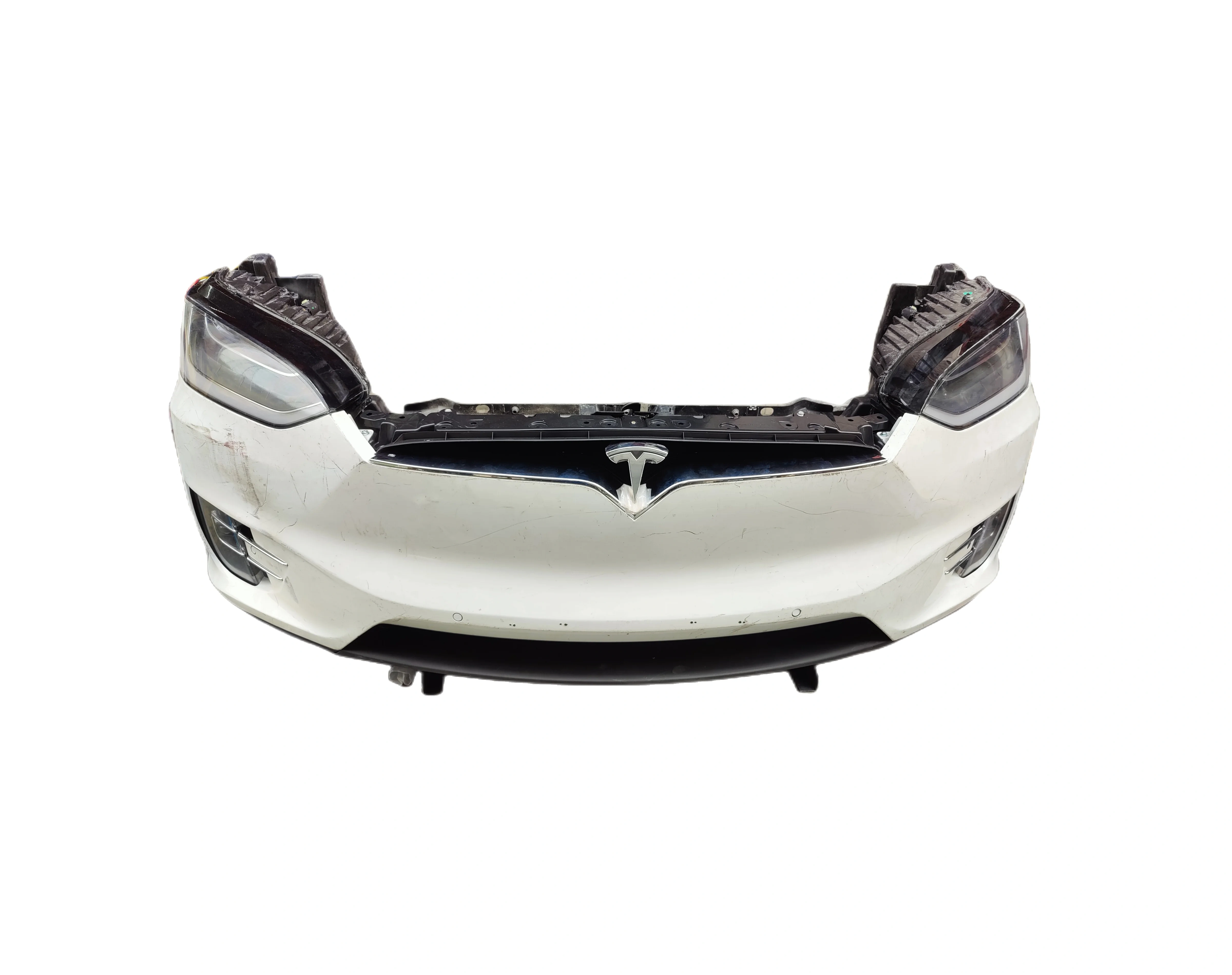 Auto Parts Tesla Front Bumper Assembly for 2016-2019 Tesla Model X Body Kit Front Face Assembly Boxes Plastic Factory Outlet