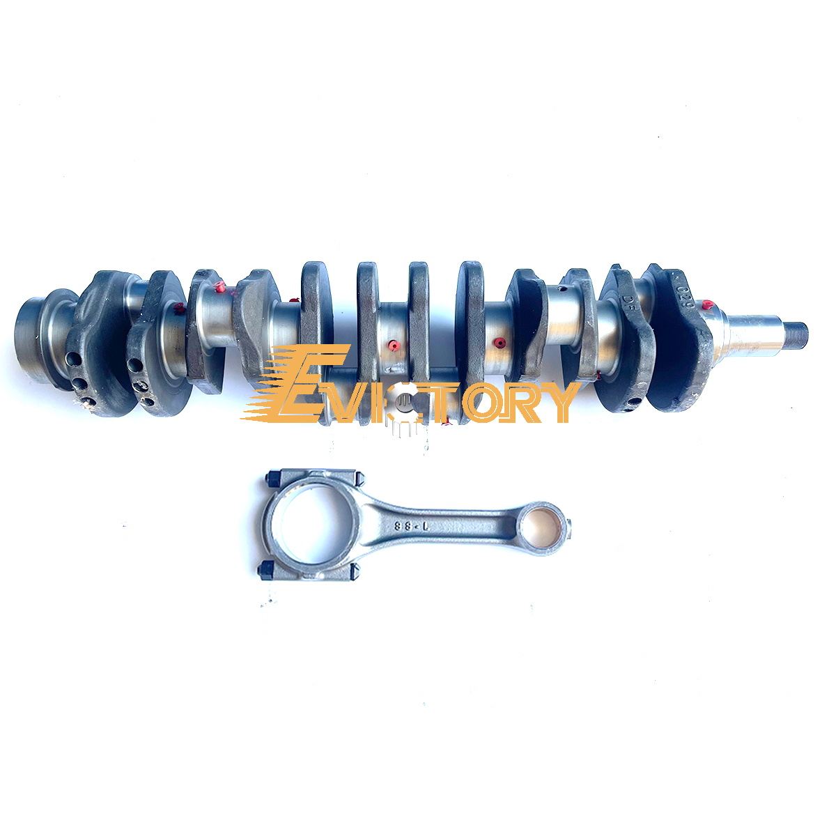 For MITSUBISHI S6S overhaul rebuild kit crankshaft + connecting rod + main conrod bearing