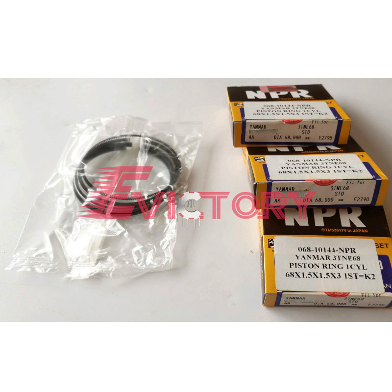 For YANMAR 3TN66L 3TN66 Engine Piston Ring Set Full Gasket Kit VIO10 SV13 Parts