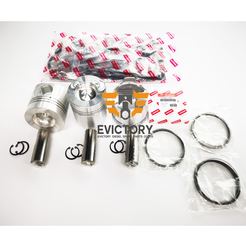 3TN100 Overhaul Rebuild Kit for Yanmar Engine Repair Parts Excavator Loader